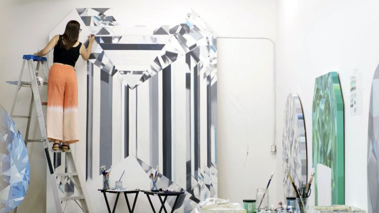 Angie Crabtree in her studio. (Angie Crabtree)