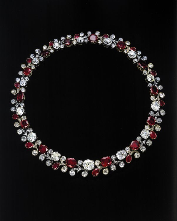 Ruby and diamond necklace by Bolin, that belonged to Tsar Alexander II. (Photo: ©Christie’s Images Ltd, 1978)