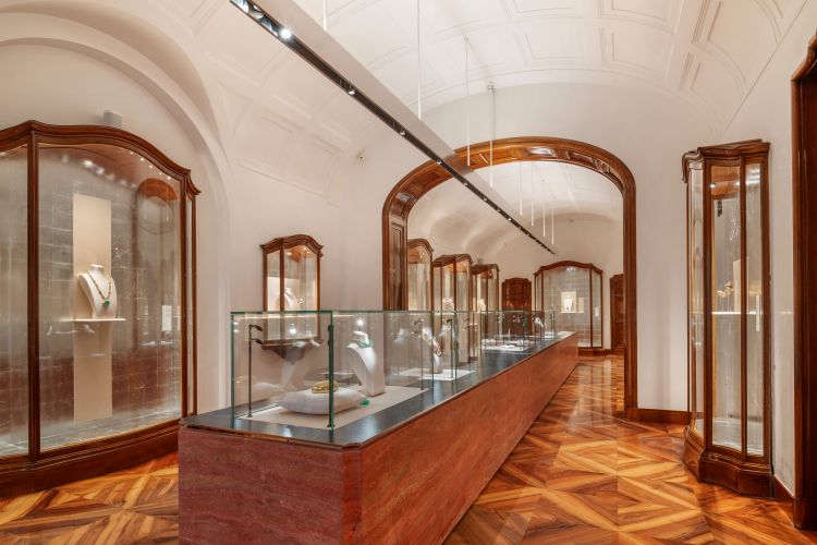 Domvs exhibition space inside the Bulgari boutique. (Bulgari)