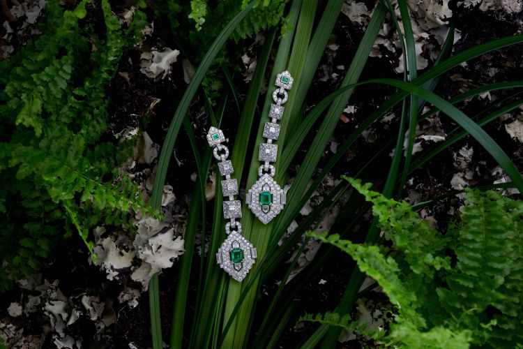 Antique earrings from Symbolic & Chase. (Leo Bieber)