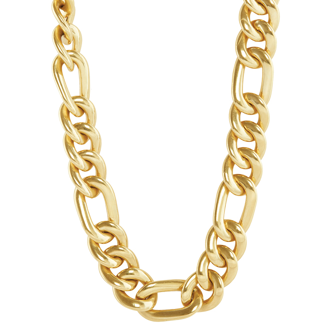 Broken English chain necklace in 18-karat yellow gold image