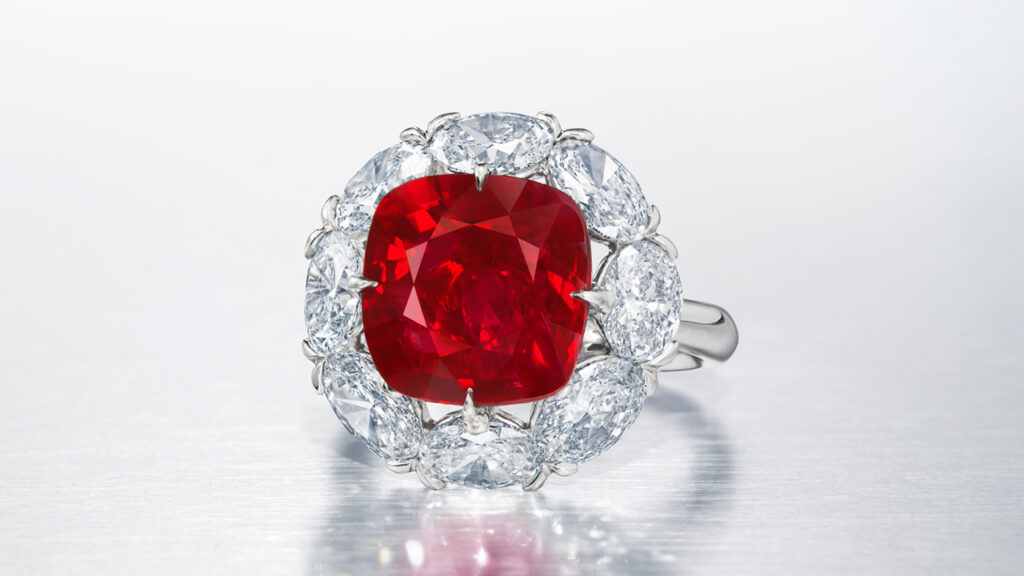 Boghossian ruby and diamonds ring at Christie's image