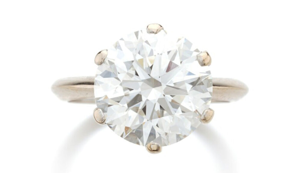 Brilliant-cut diamond ring at Sotheby's image