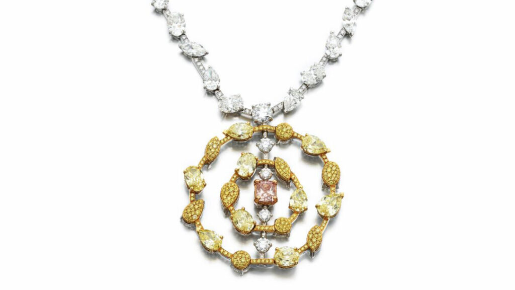 Pendant featuring a cut-cornered rectangular at Sotheby's image