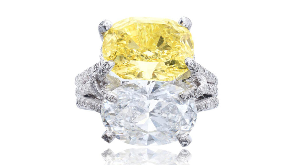 Verdura diamond ring at Sotheby's