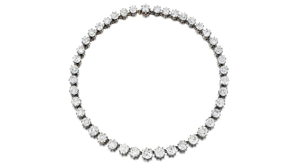 Diamond necklace at Phillips image