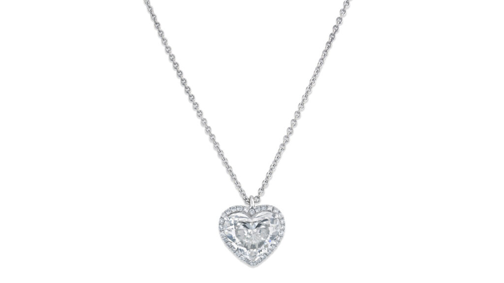 Diamond pendant with necklace from Christie's image