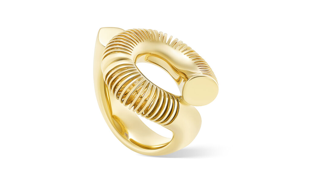 Oera ring in yellow Fairmined gold image