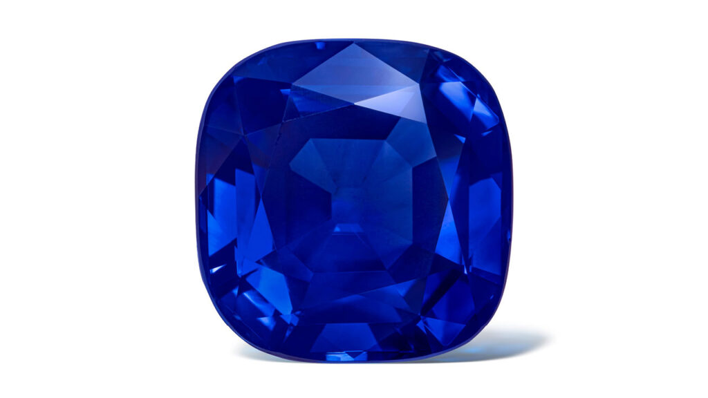 Cushion-cut Kashmir sapphire image