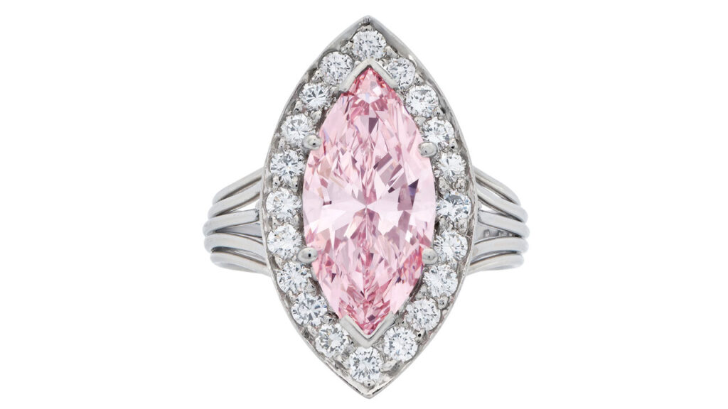 Pink diamond ring image