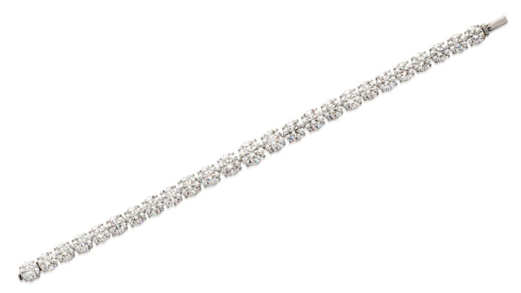 Diamond bracelet at Sotheby’s image