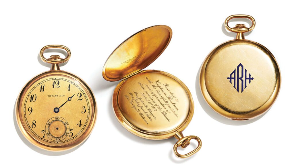 Timepiece with the inscription and monogram image
