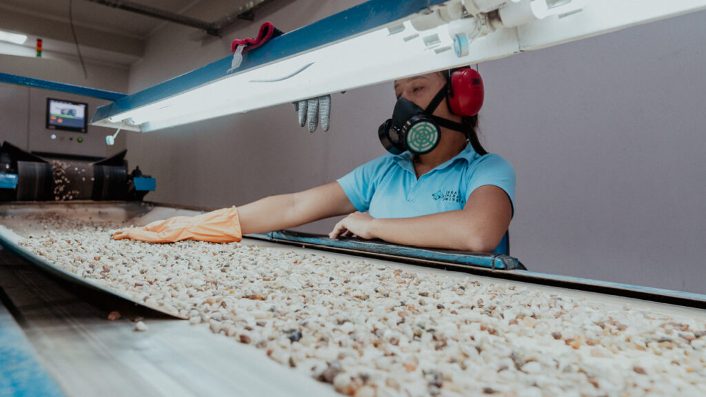 Paraiba tourmaline sorting facility image