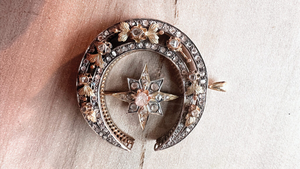 Crescent moon pendant at La Plus Charmante image