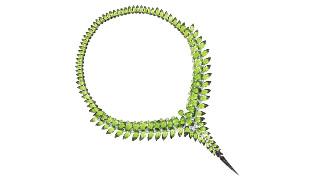 Stephen Webster x Fuli Gemstones Magnipheasant peridot necklace image