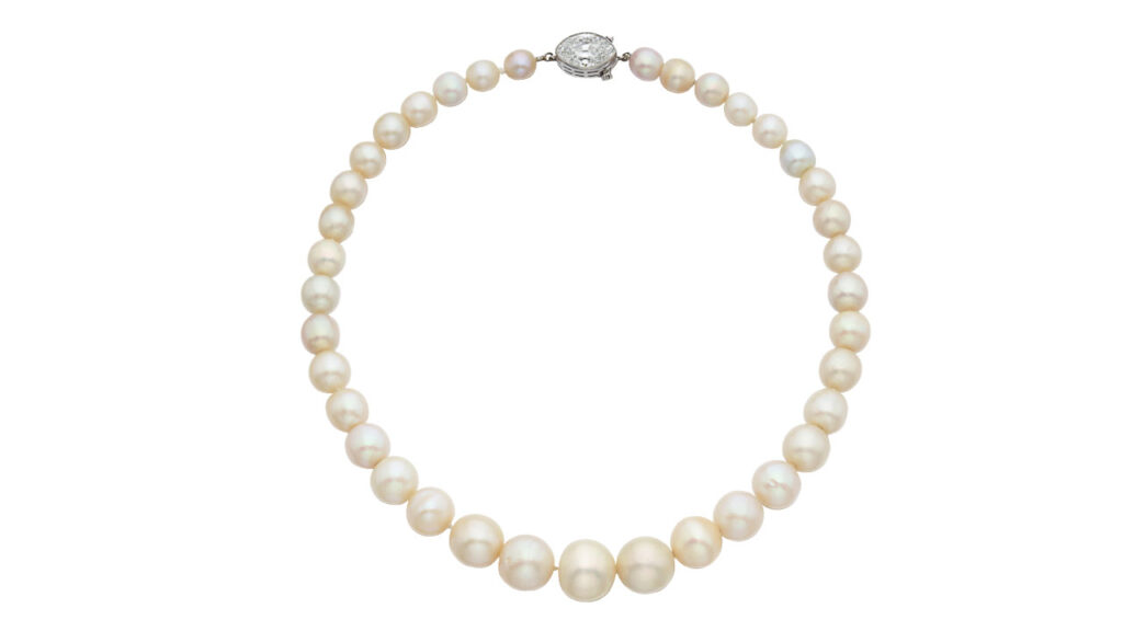 Natural-pearl necklace, circa 1920s, that sold at Sotheby’s image