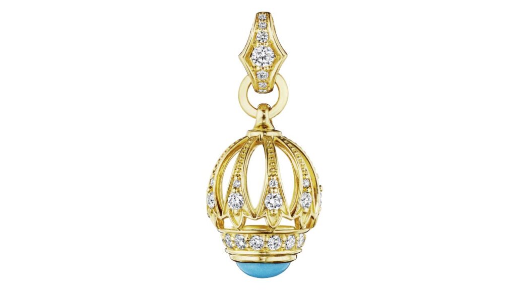 Verragio pendant in 18-karat gold, diamonds and turquoise image