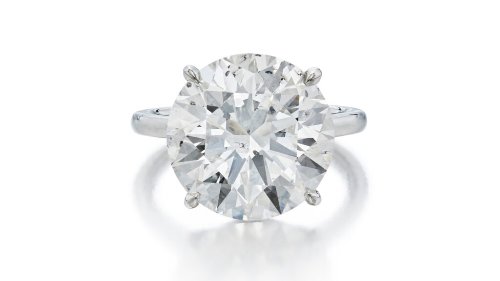 Round diamond ring at Sotheby's image