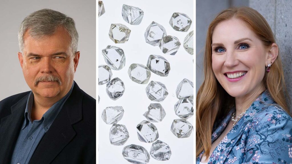 Dave Marcotte, polished diamonds, Laryssa Wirstiuk images