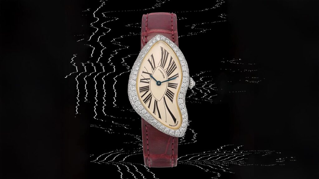 Alligator strap and a diamond face surround at Sotheby's image