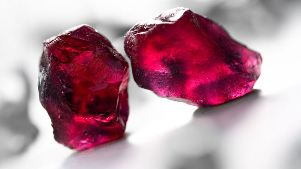 Rough rubies from Gemfields image