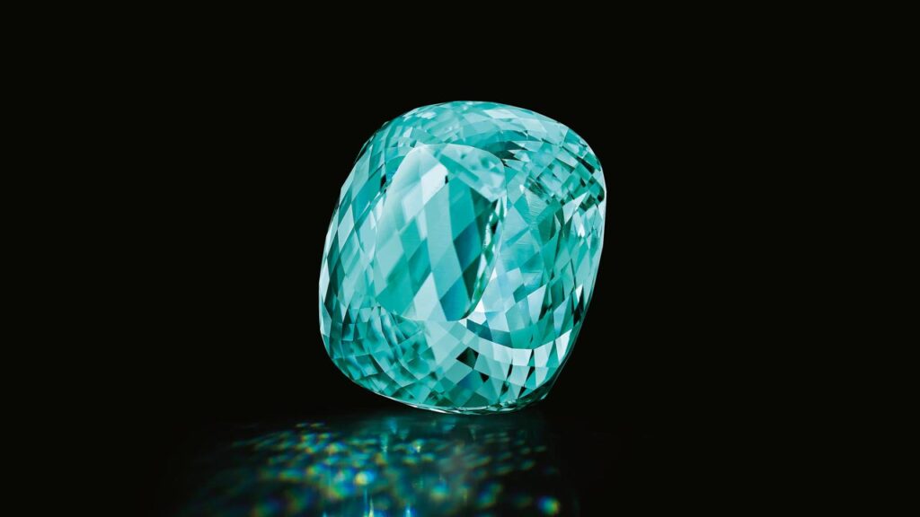 The Kat Florence Lumina, an unmounted Paraiba tourmaline at Bonhams image