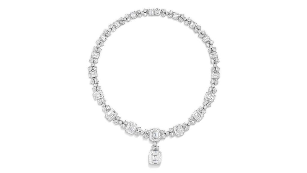 Diamond necklace at Christie's image