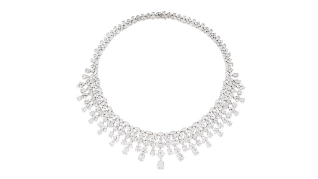 Fringe diamond necklace at Christie's image