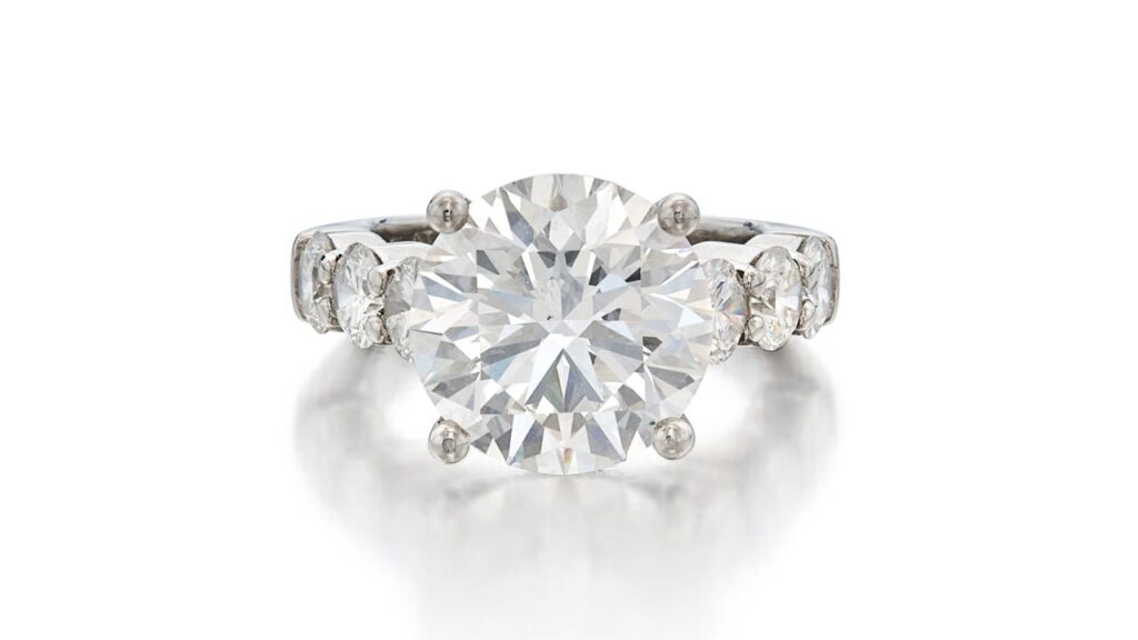Round diamond ring at Sotheby's image