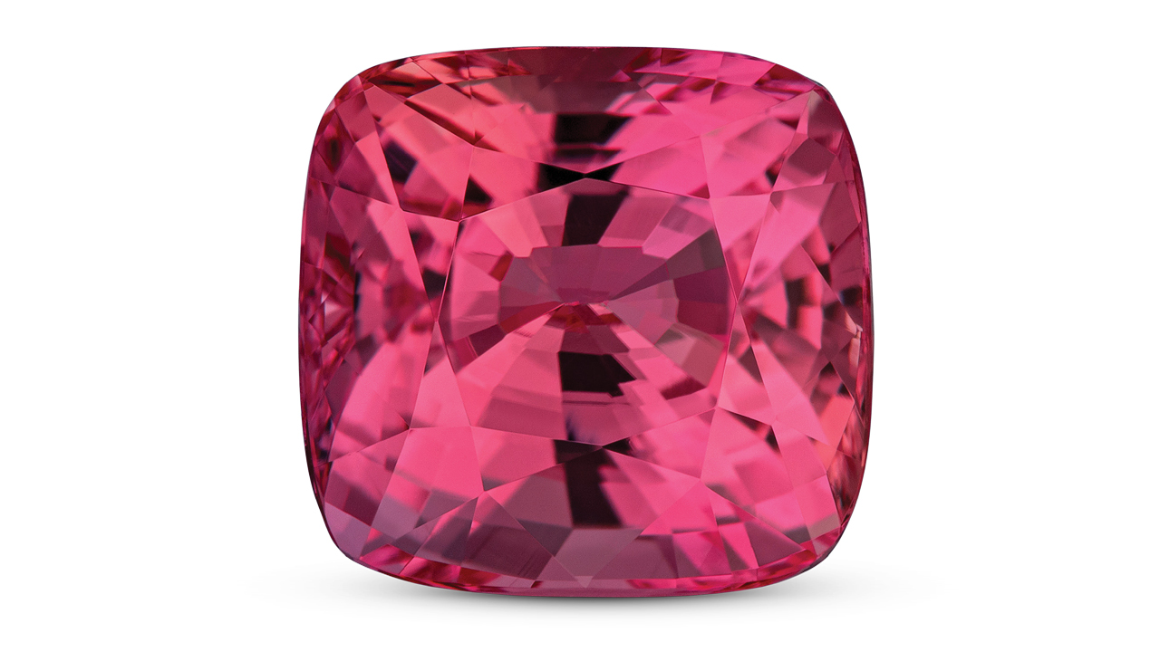 Cushion-cut padparadscha sapphire from The Rare Gem image