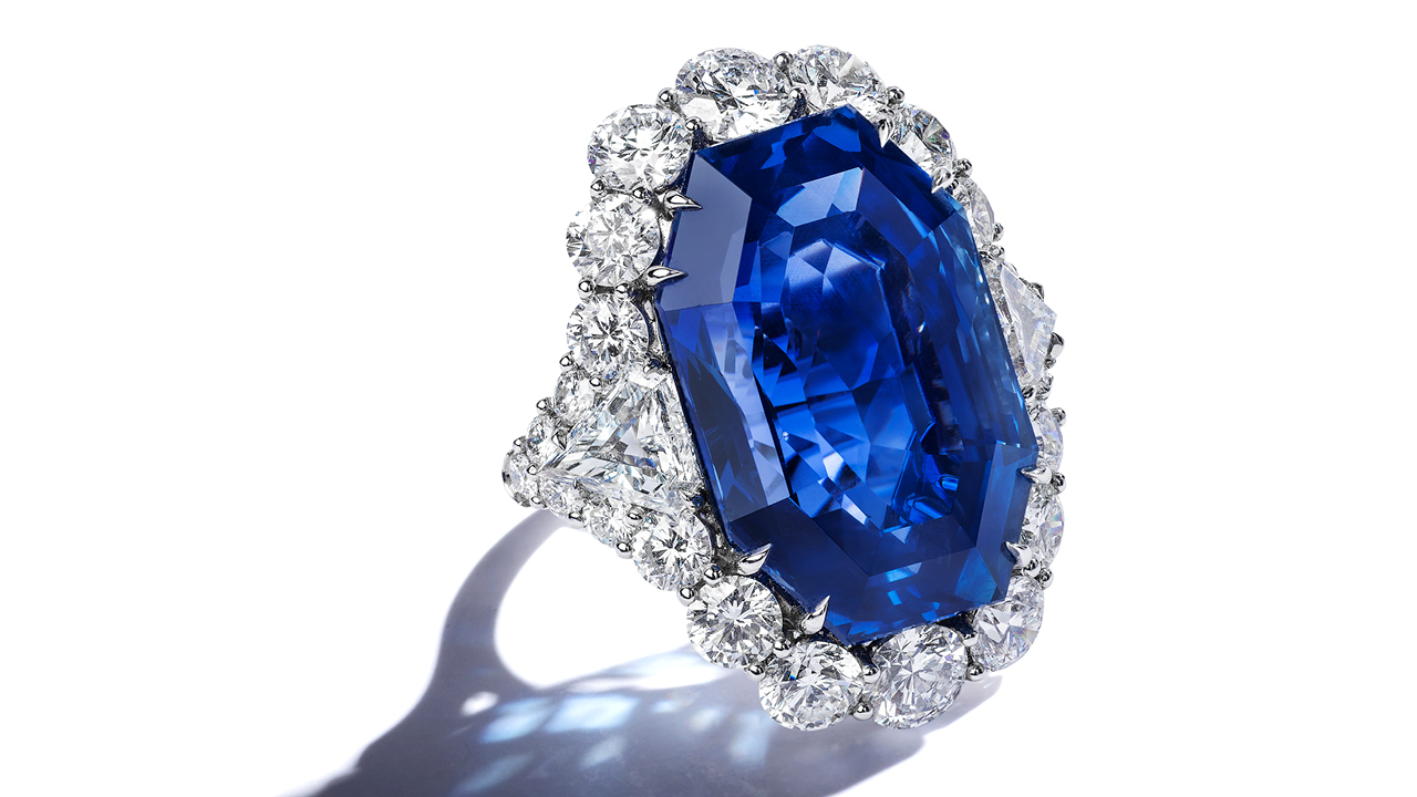 Sapphire and diamond ring by Bayco image