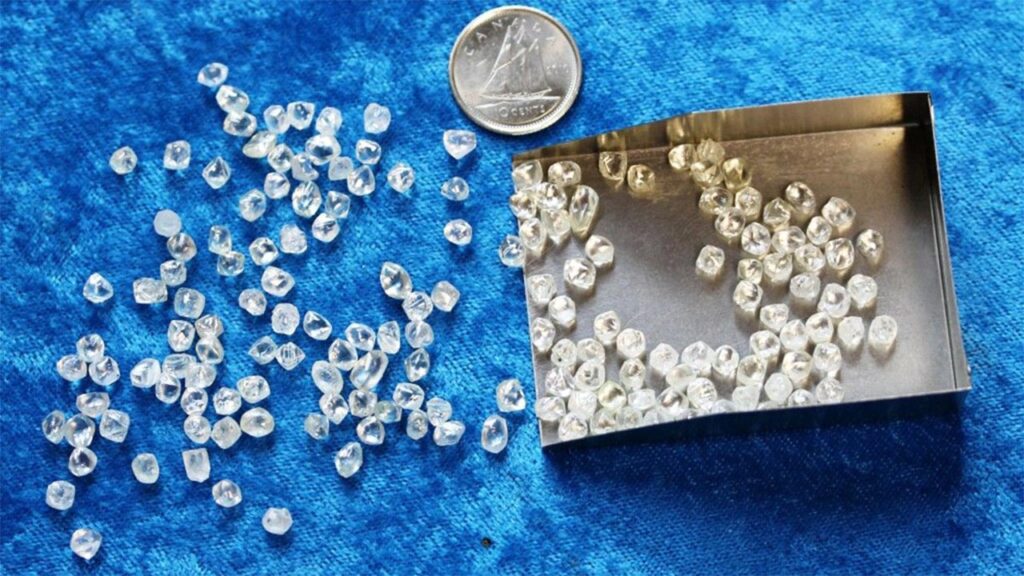 Rough diamonds from Diamcor Mining image